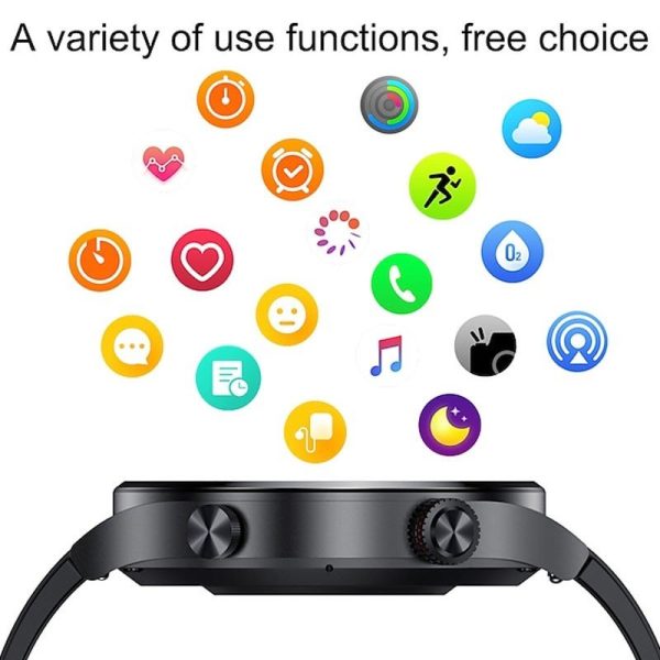 LIGE 1.32 inch ECG+PPG AMOLED Display Rotating Button Fitness Running Bluetooth Call Message Reminder Smart Watch (WB-0382) - Image 5