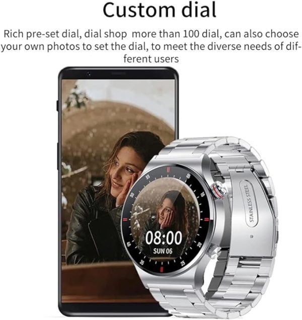 LIGE ECG PPG NFC Amoled Calling Smartwatch Silver BW0382 - Image 4