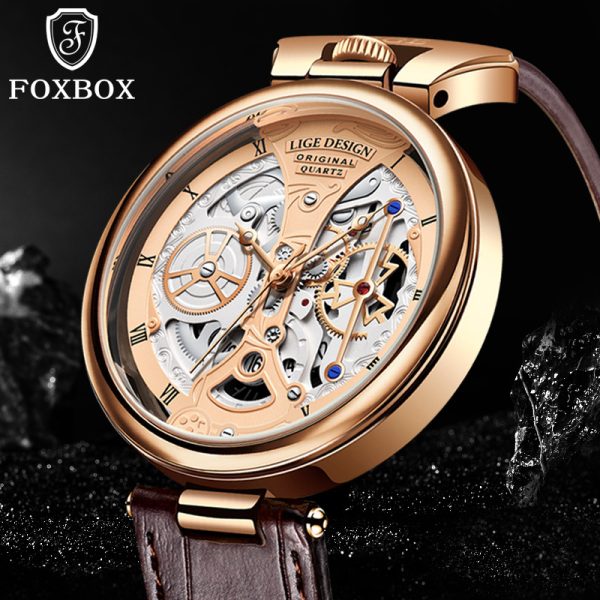 Liege new hollow design men's waterproof watch - Image 2