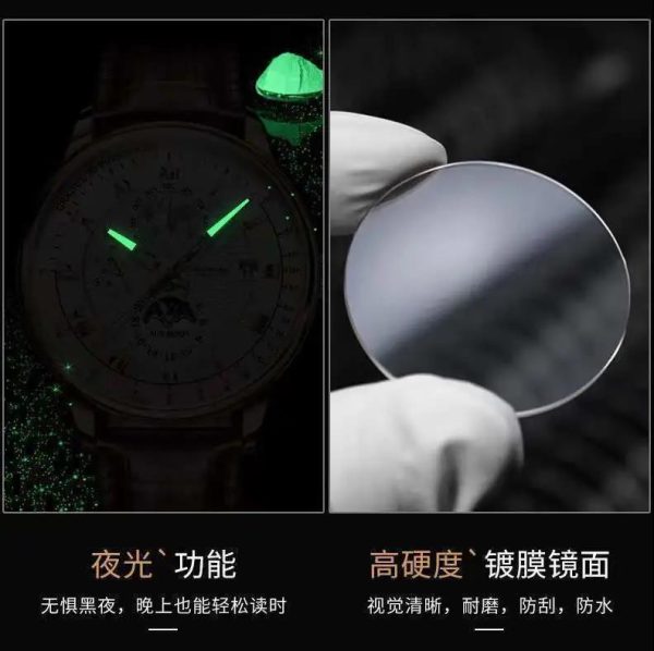 Poedagar men's watch waterproof luminous ultra-thin fashion japan movement - Image 2