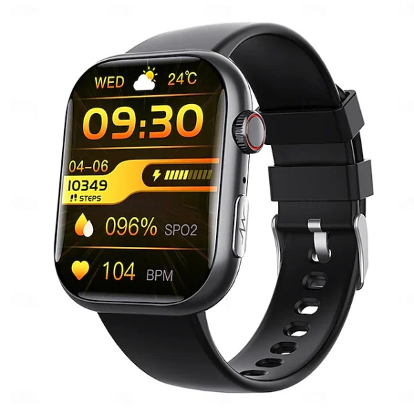 ECG Heartrate Blood Pressure Blood Sugar Monitoring AI Medical Grade Smartwatch - Image 4