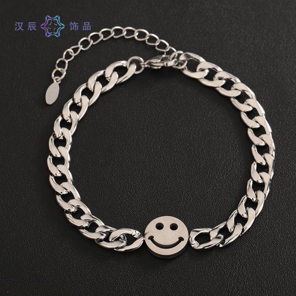 Smiley Stainless Steel Bracelet - Image 2