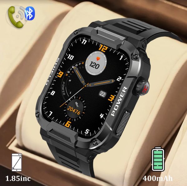 LEMFO Military Grade Rugged Waterprof Smartwatch Green - Image 4